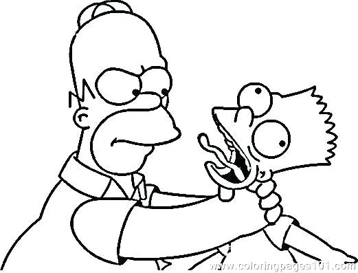 Simpsons Colouring Pages Coloring Page The Family Fight Coloring 521x397 Simpsons Colouring Pages Coloring Page The Family Fight Coloring