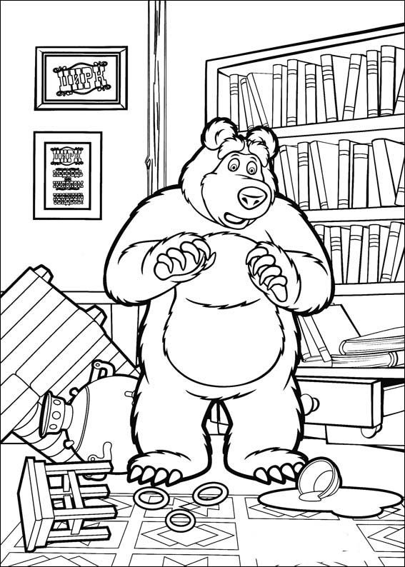 567x794 Masha And The Bear Coloring Pages 2 Actividades Para Cele