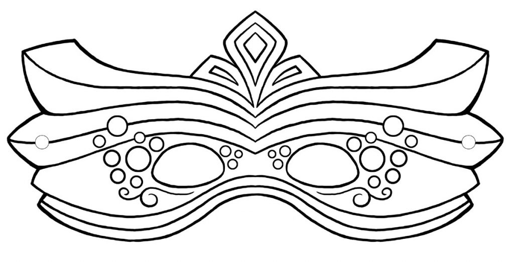 1024x523 Mask Coloring Pages