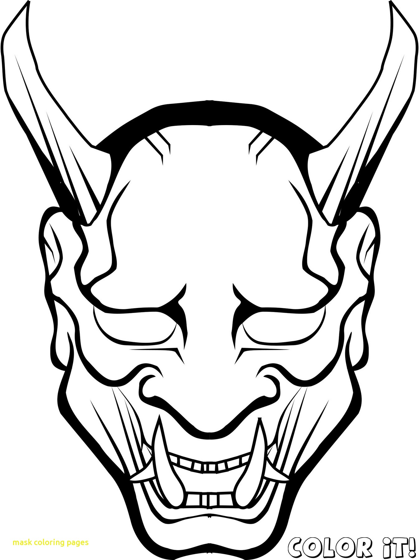 1346x1800 Mask Coloring Pages With Masks Butterfly Vitlt Of 8