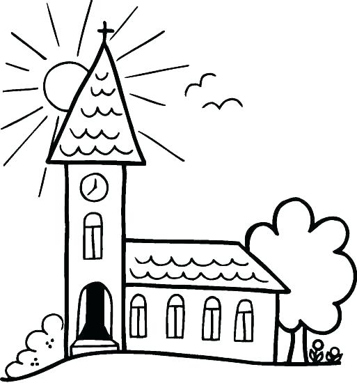 Catholic Mass Coloring Pages Church Coloring Page Astounding 513x550 Catholic Mass Coloring Pages Church Coloring Page Astounding