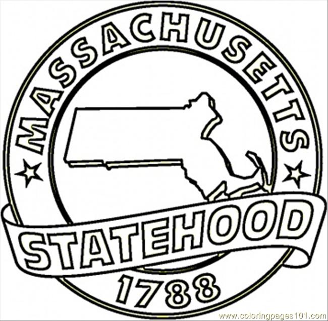 Commonwealth Of Massachusetts Coloring Page 650x637 Commonwealth Of Massachusetts Coloring Page