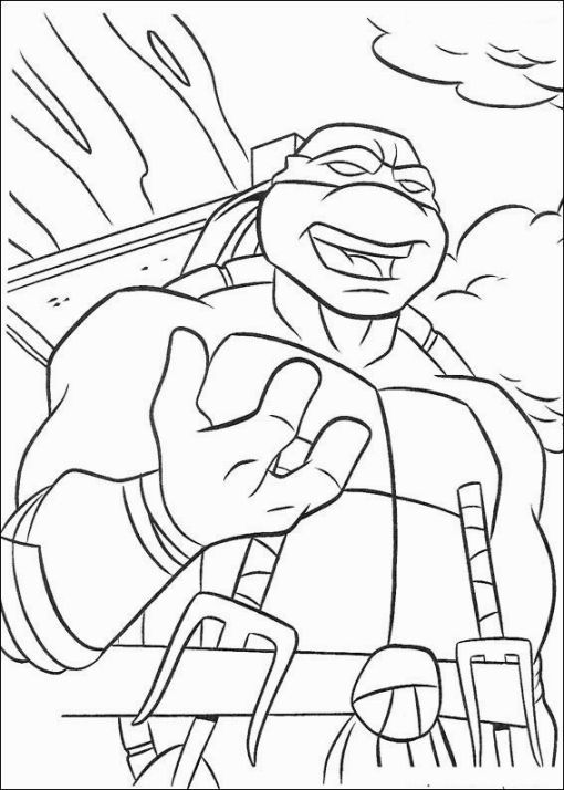510x714 Teenage Mutant Ninja Turtles Coloring Pages Printable Coloring