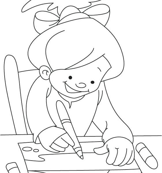 562x600 Coloring Pages Drawings Coloring Pages Drawings Little Boy Drawing