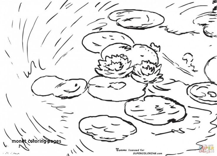 736x530 Monet Coloring Pages