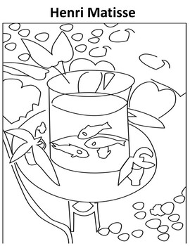 270x350 Matisse Coloring Page By Sarah Kate Warner Teachers Pay Teachers