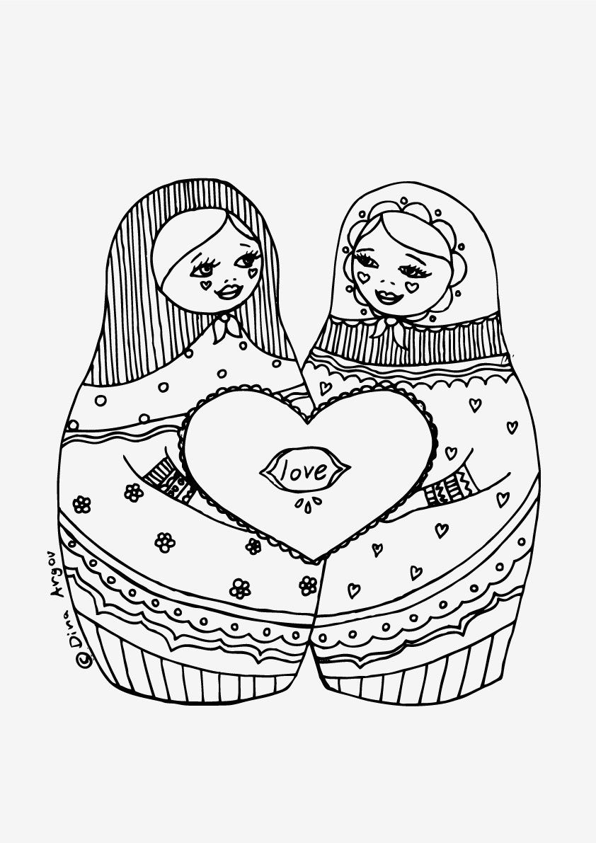 842x1191 15 Matryoshka Coloring Pages Pdf Download Pdf, A4 And Folk Art