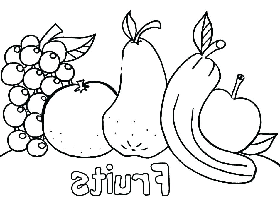 954x738 Fruit Coloring Sheets Apple Coloring Pages Free Fruit Coloring