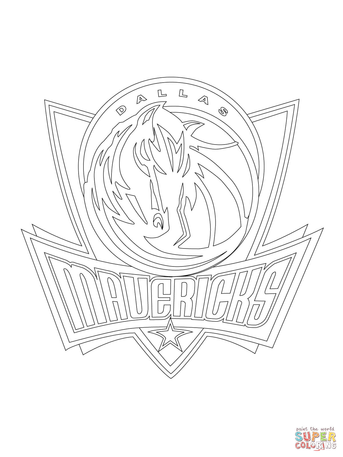1200x1600 Dallas Mavericks Coloring Pages