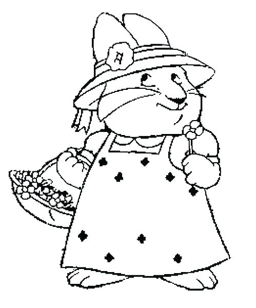 499x600 Max And Ruby Coloring Page Max Ruby Coloring Pages