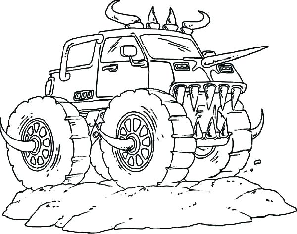 Monster Truck Box Coloring Page Monster Truck Coloring Pages Max D 600x473 Monster Truck Box Coloring Page Monster Truck Coloring Pages Max D