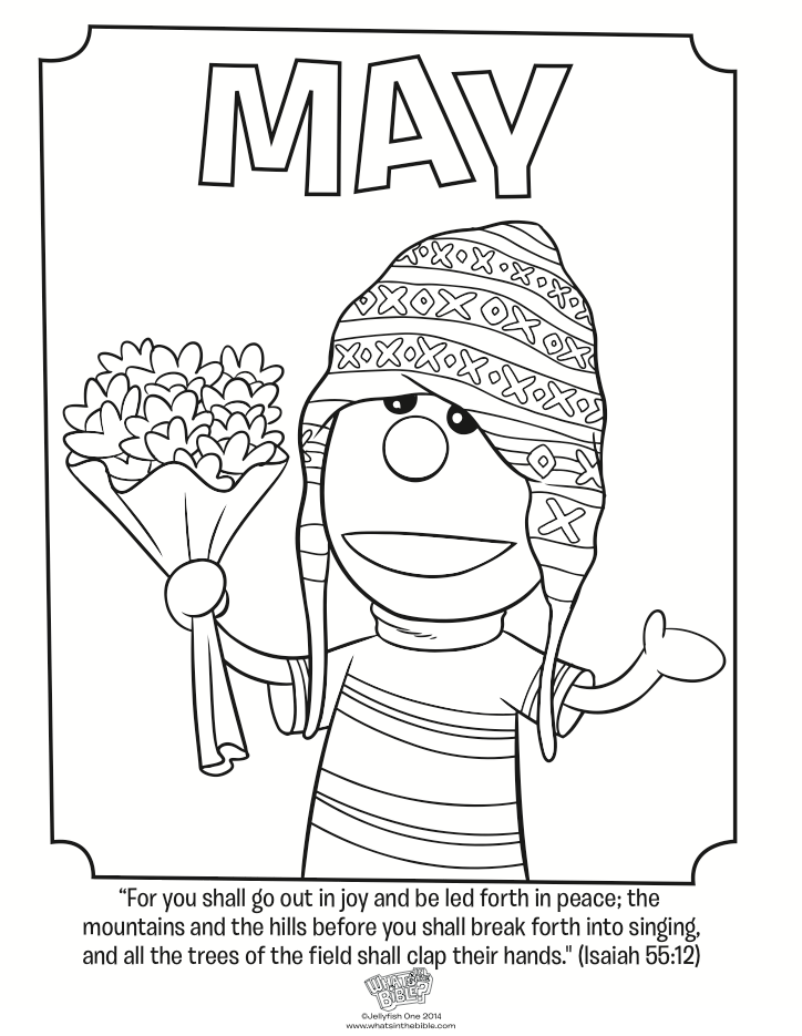 724x935 May Coloring Page May Coloring Page Isaiah 5512 Whats In The Bible