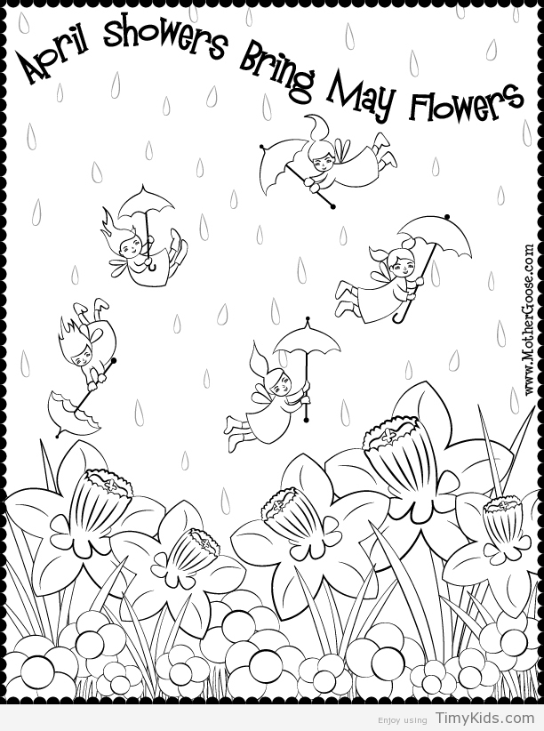 612x822 May Flowers Coloring Pages Timykids