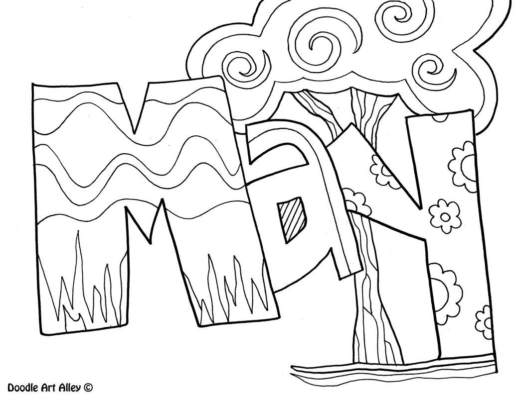 1035x800 May Coloring Page Doodle Art Adult Coloring