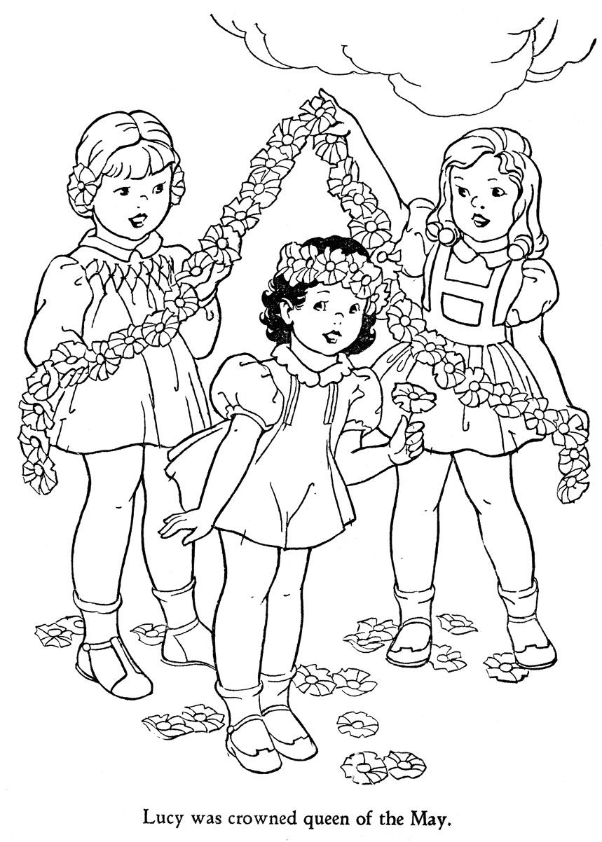 859x1202 May Coloring Pages May Day Coloring Pages Grammy Oliver'S