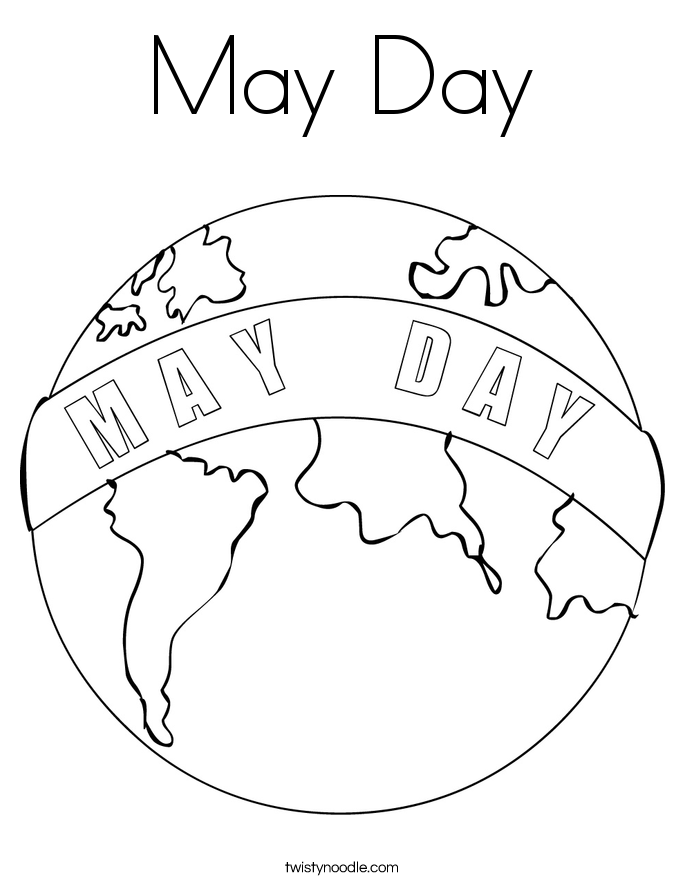 685x886 May Day Coloring Page