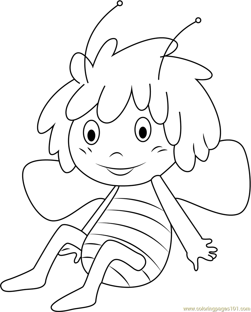 Maya The Bee Coloring Pages 800x994 Maya The Bee Coloring Pages
