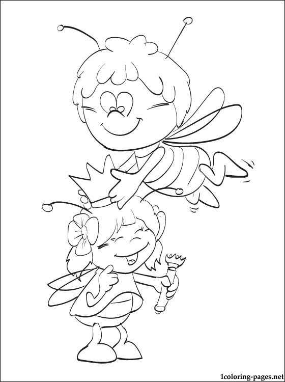 Maya The Bee Coloring Drawings Coloring Pages 560x750 Maya The Bee Coloring Drawings Coloring Pages