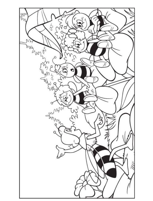 Maya The Bee Coloring Page 52 599x785 Maya The Bee Coloring Page 52