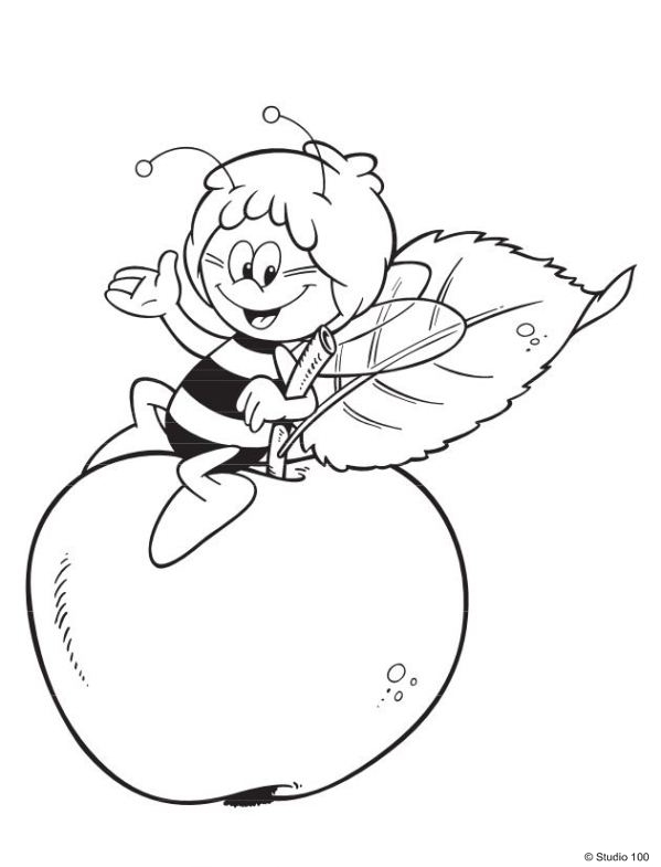 Kids N Fun.co.uk 55 Coloring Pages Of Maya The Bee 599x785 Kids N Fun.co.uk 55 Coloring Pages Of Maya The Bee
