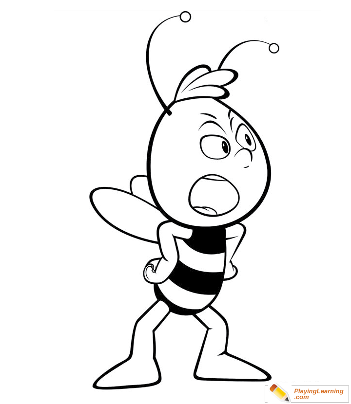 Maya The Bee Coloring Page For Kids 720x830 Maya The Bee Coloring Page For Kids