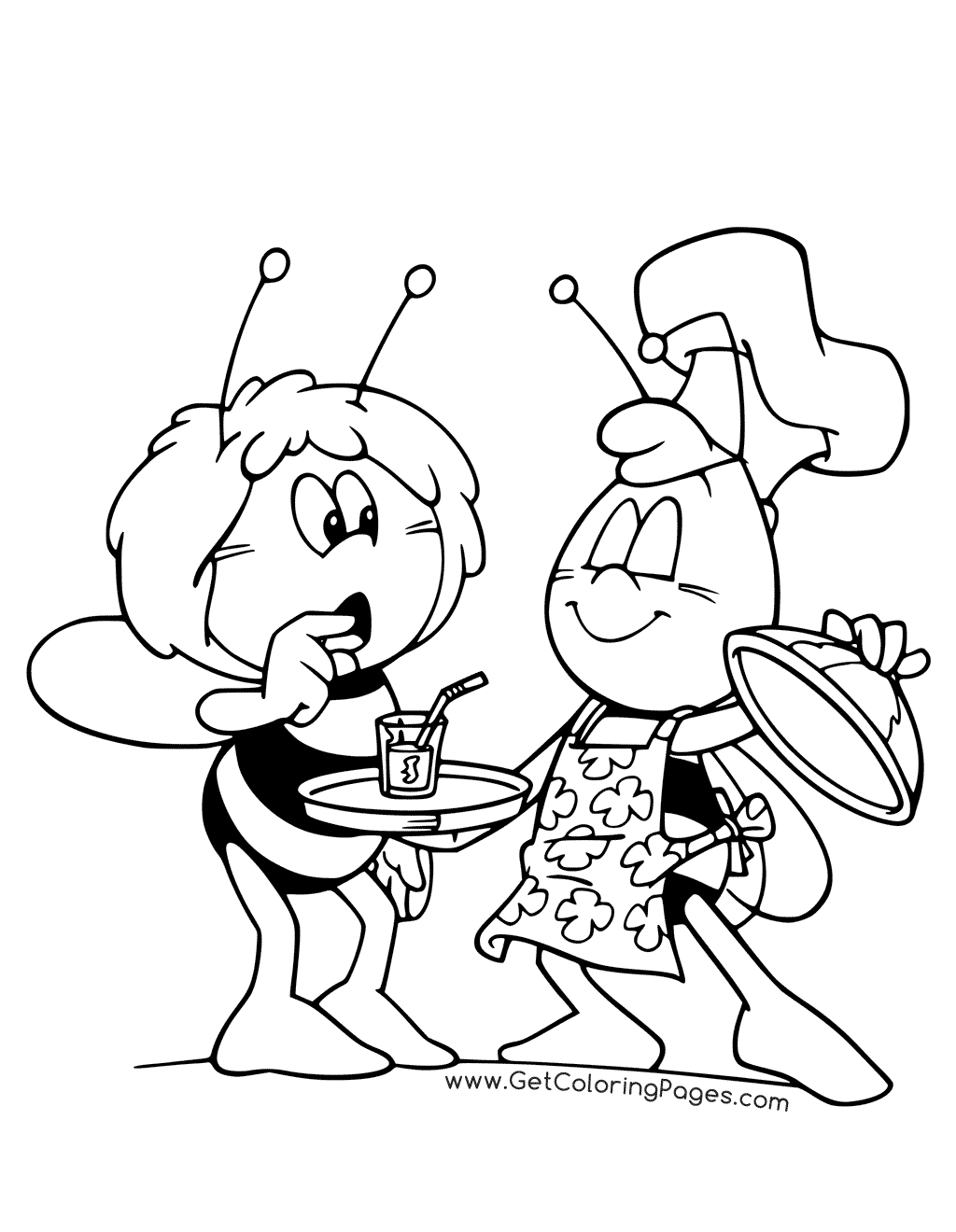 Maya The Bee Coloring Pages 1024x1320 Maya The Bee Coloring Pages