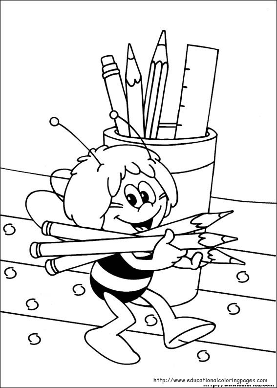 Maya The Bee Coloring Pages 567x794 Maya The Bee Coloring Pages