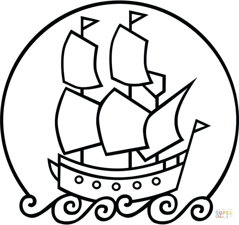 800x751 Mayflower Coloring Sheets Click The The Mayflower Ship Coloring