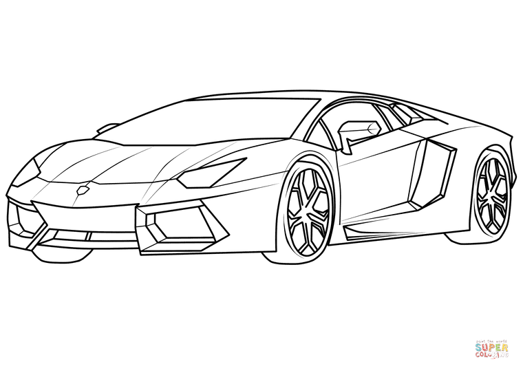 Lamborghini Aventador By Alfreyindonesia Car Coloring Page 760x542 Lamborghini Aventador By Alfreyindonesia Car Coloring Page