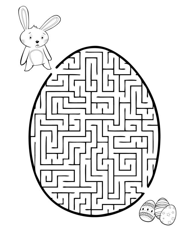 Maze Coloring Pages