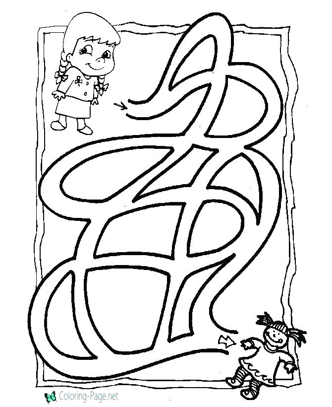 670x820 Maze Coloring Sheets Maze Coloring Page Maze Coloring Page Kids