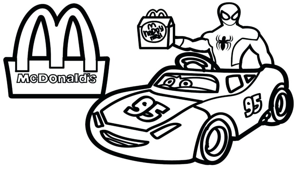 1024x576 Mcdonalds Coloring Pages Characters Bltidm Direct Lego Spiderman