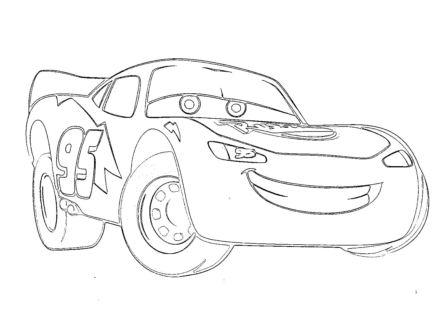 Printable Lightning Mcqueen Coloring Pages 1500x1125 Printable Lightning Mcqueen Coloring Pages
