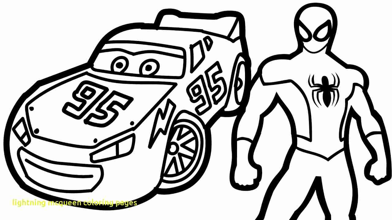 1280x720 Lightning Mcqueen Coloring Pages With Spiderman And Picturesque 15