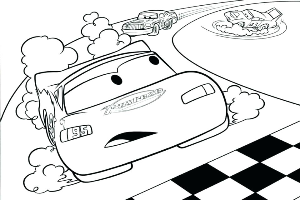 960x640 Lightning Mcqueen Coloring Page