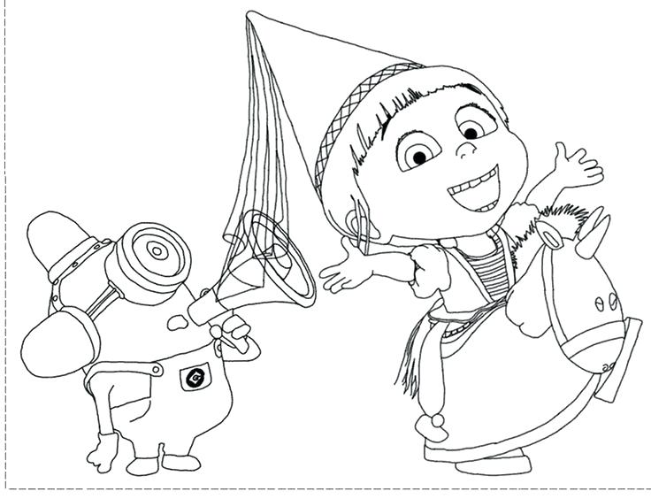 736x564 Displicable Para Colorear Online Free Despicable Me Coloring Pages