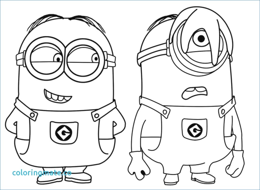 853x623 Despicable Me Coloring Pages Of The Minions
