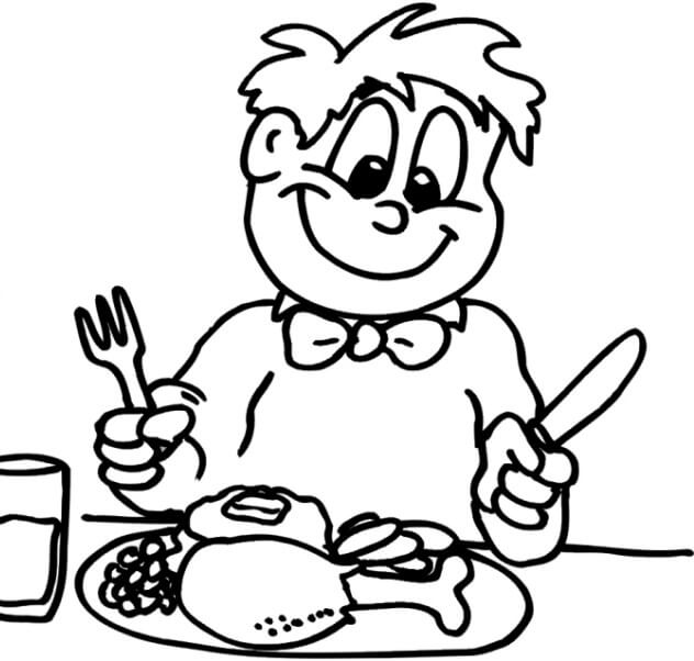 Meal Coloring Pages