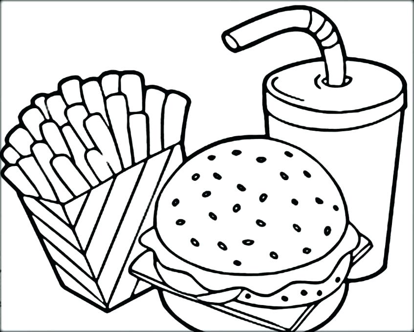847x678 Mcdonalds Coloring Pages French Fries Coloring Page Favorite Junk