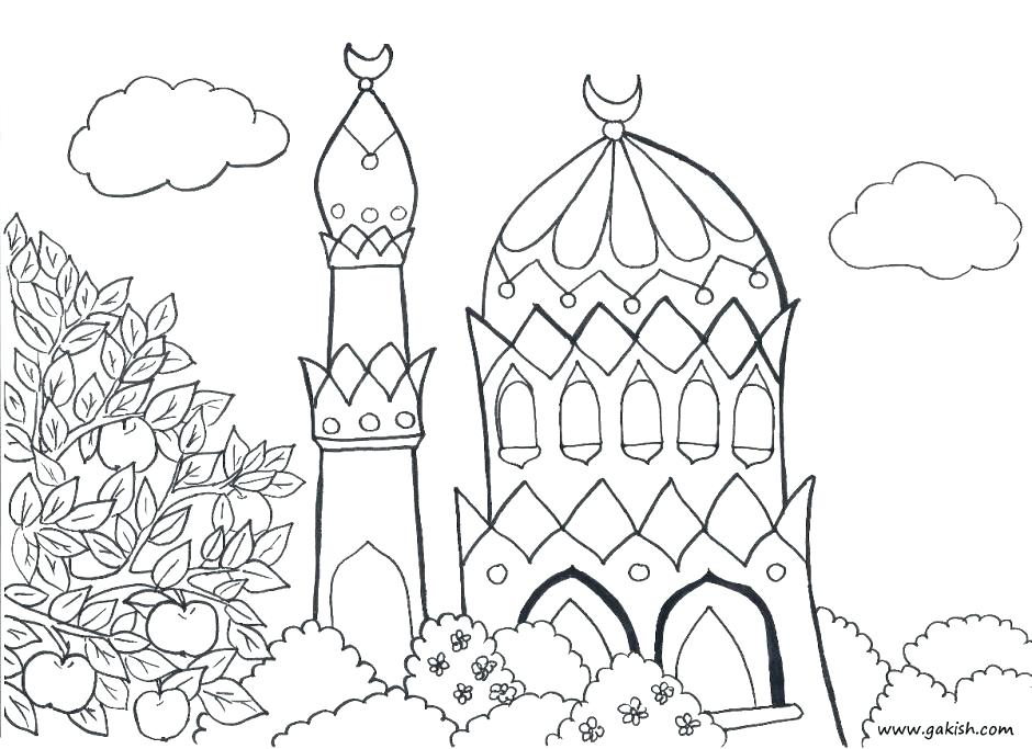 940x683 Five Pillars Islam Coloring Page Coloring Page 5 Pillars