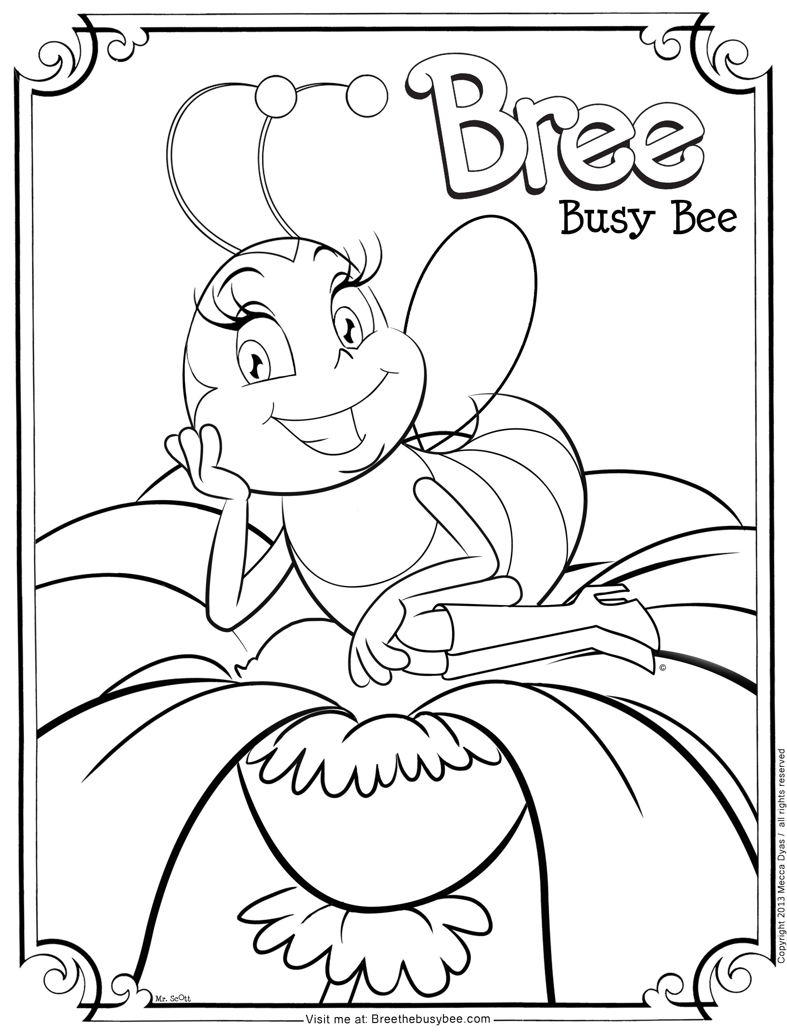 2518x3300 Appealing Busy Bee Who Me Sweet Stuff Image For Coloring Pages