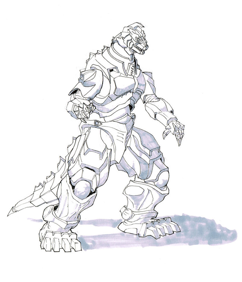 Mechagodzilla Study By Tgping 828x965 Mechagodzilla Study By Tgping