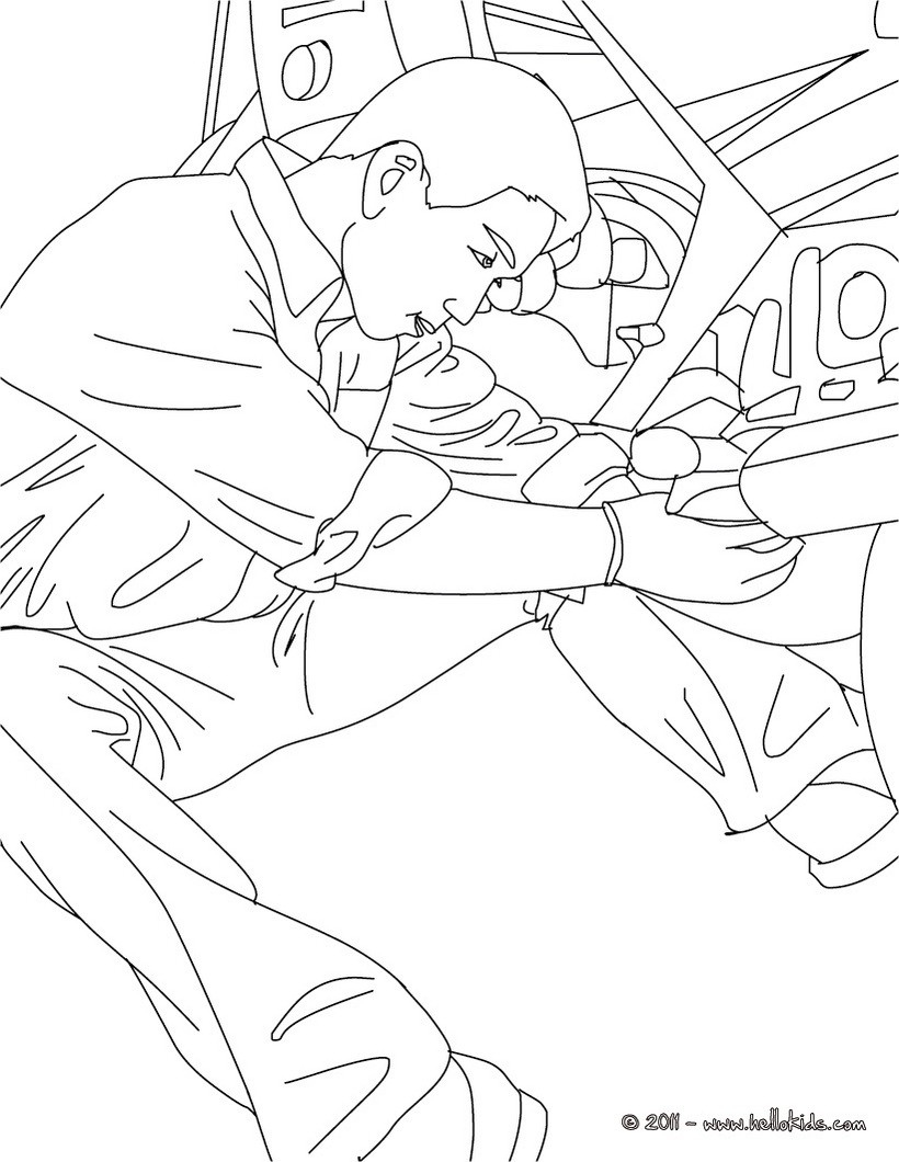 Mechanic Coloring Pages 820x1060 Mechanic Coloring Pages