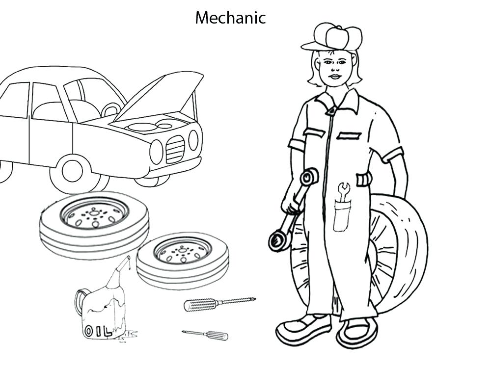 Mechanic Coloring Pages Activities For Kids Colouring Pages Car 1000x750 Mechanic Coloring Pages Activities For Kids Colouring Pages Car