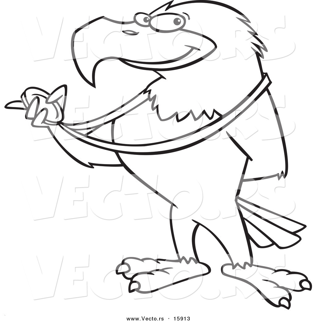 1024x1044 Vector Of A Cartoon Bald Eagle Holding A Medal