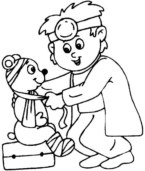 Doctor Coloring Pages For Kids 562x660 Doctor Coloring Pages For Kids