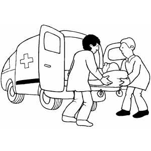Medical Workers Putting Patient Into Ambulance Coloring Page 300x300 Medical Workers Putting Patient Into Ambulance Coloring Page