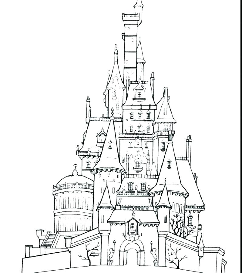 Medieval Castle Coloring Pages