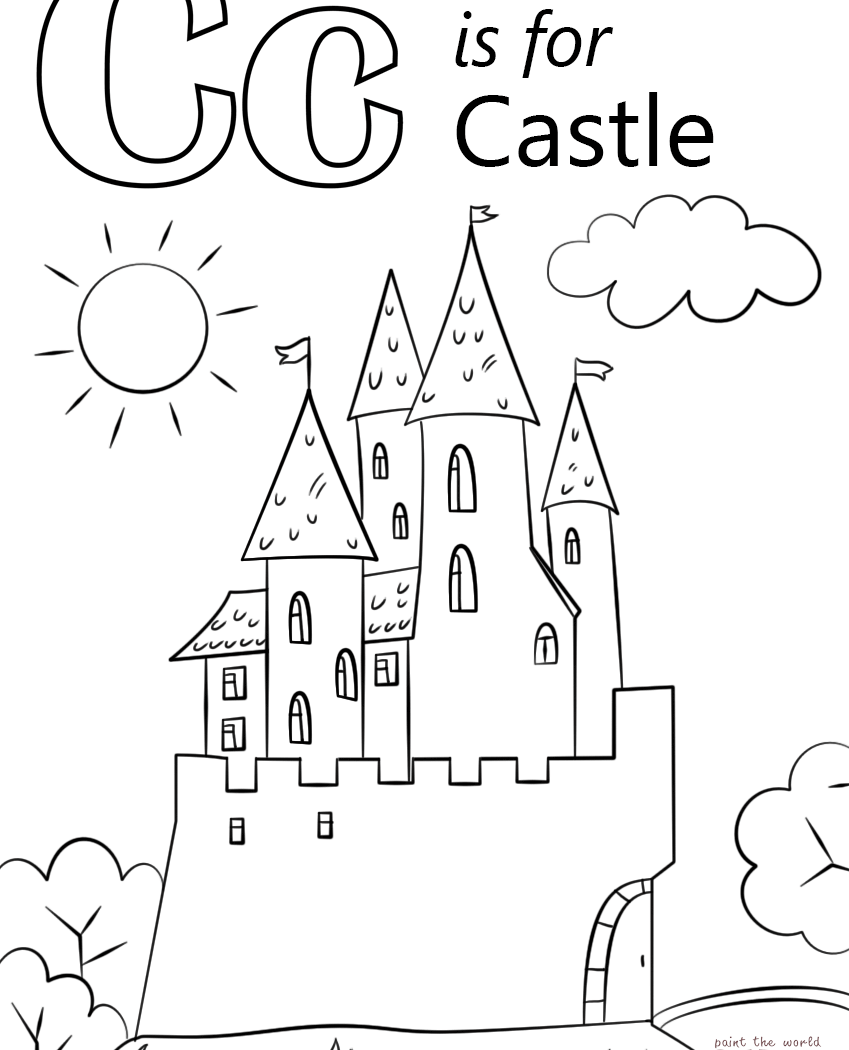 849x1050 Disney Castle Coloring Page Free To Print Pages Printable Kids