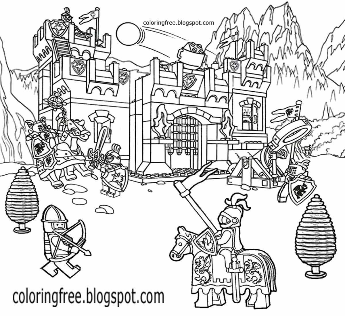 1200x1100 Simplistic Medieval Coloring Pages About The M